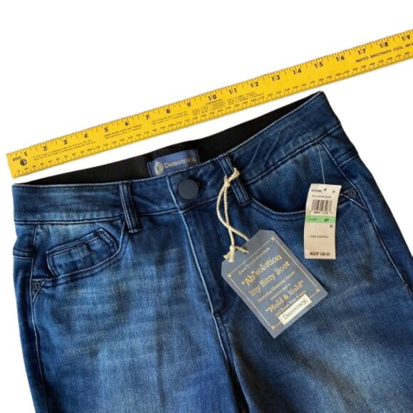 Democracy Ab Solution Itty Bitty Bootcut Jeans Women's 8 PETITE Blue Denim NWT - Picture 5 of 8